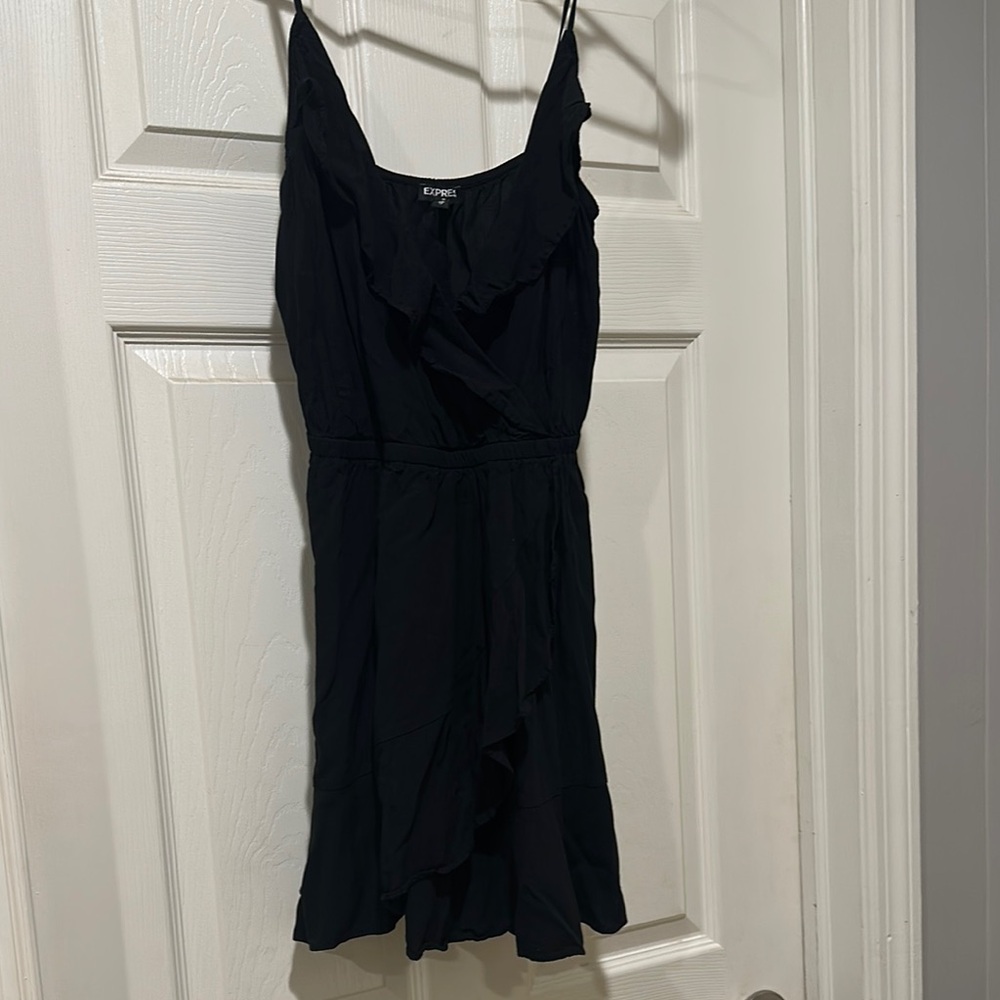 Express Black Spaghetti Strap Mini Sundress